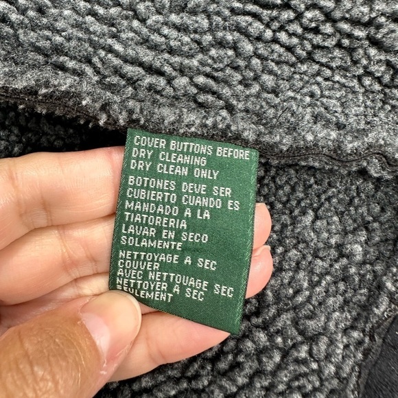 Lauren faux swede jacket winter coat black size S - Picture 10 of 13